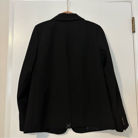 J. Crew One Button Blazer Black New Womens 6 Black Academia Career - Picture 6 of 10